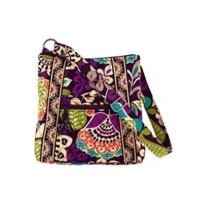 Vera Bradley Plum Crazy Hipster Crossbody Bag OS
